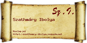 Szathmáry Ibolya névjegykártya